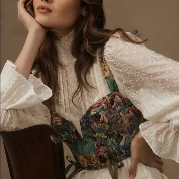 By Anthropologie Tapestry Corset NWT - Picture 4 of 8